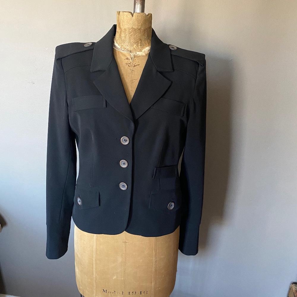 Navy Military Style Blazer Made in Canada Women’s 10